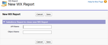 Screenshot: new WX report page