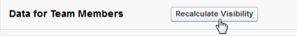 Screenshot: Selecting Recalculate Visibility