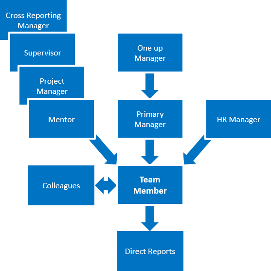 Diagram: Team Member in relation to others in the organization