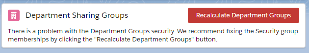 Screenshot: Red Recalculated Department Groups button