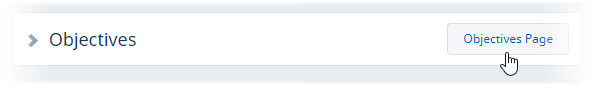 Screenshot: Objectives Page link on Performance Overview