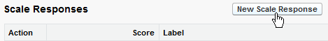Screenshot: The cursor on New Scale Response button