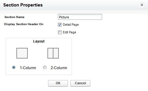 Screenshot: Section Properties dialog