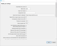 Screenshot: Salesforce Data Loader settings