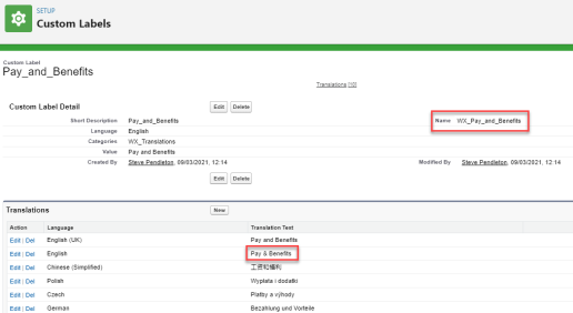 Screenshot: a Custom Label for your WX service in Setup