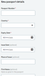 Screenshot: New Passport view