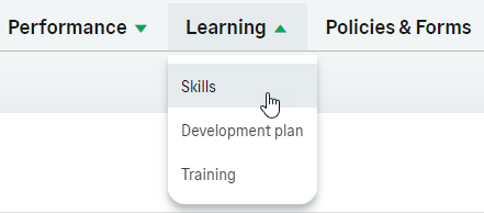 Screenshot: Selecting the Service hosting the Skills process 