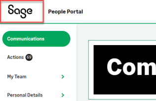 Screenshot: default logo in the WX portal