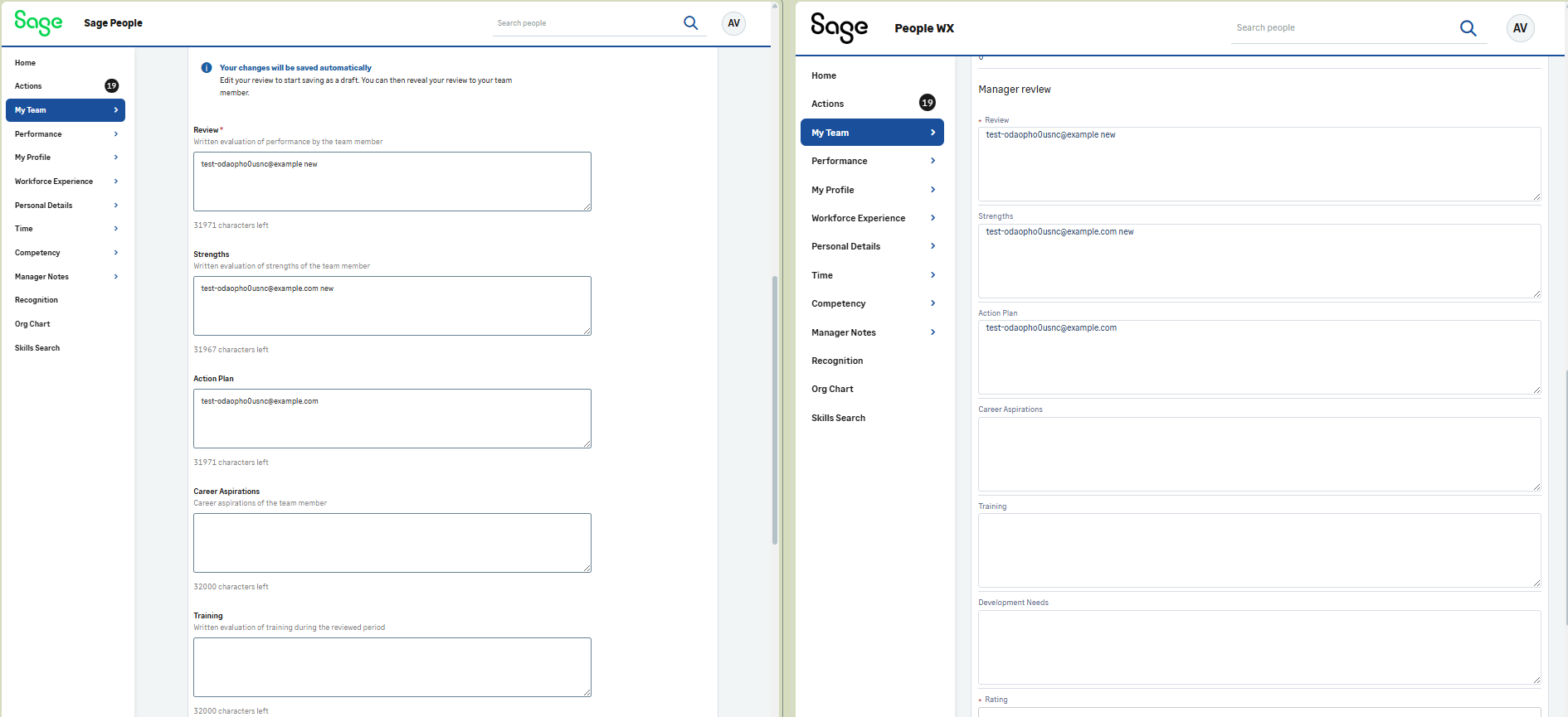Updated personal details review UI