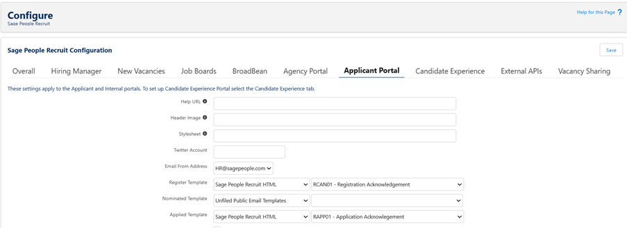 New candidate portal authentication